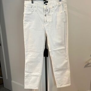 J. Crew White Vintage Straight Leg Jeans